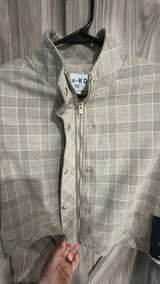 NA-KD Checkered Cropped Zip Blazer size 38 Women’s NWT - Image 4