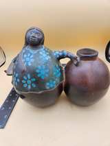 Pottery Woman with Pot Double Vessel - Image 2