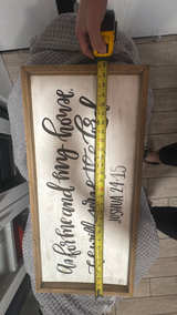 Heart & Honey Creations As For Me And My House Wooden Sign - Image 3