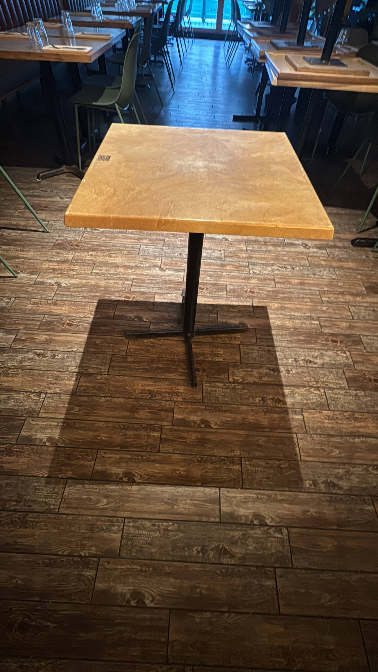 Square Restaurant Table