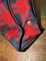 Vintage Plaid Clutch with Kiss Lock MCM Lunchbox Picnic  - Image 5