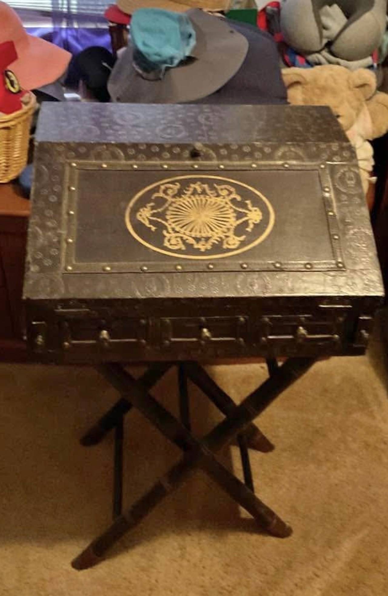 Antique writing slope, also known as a portable writing desk or writing box