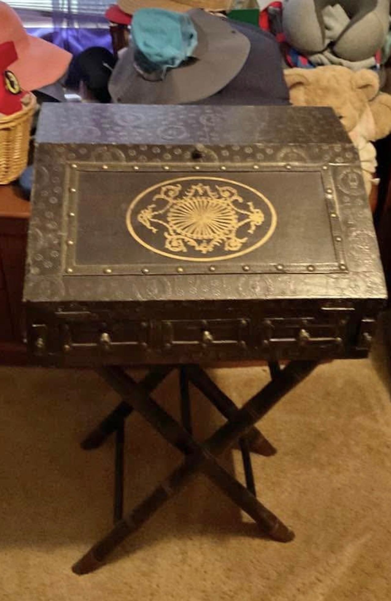 Antique writing slope, also known as a portable writing desk or writing box