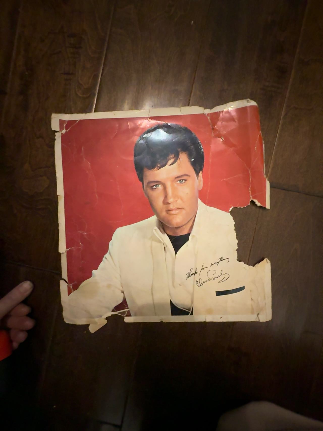 Elvis Presley SIGNED autographed LP cover