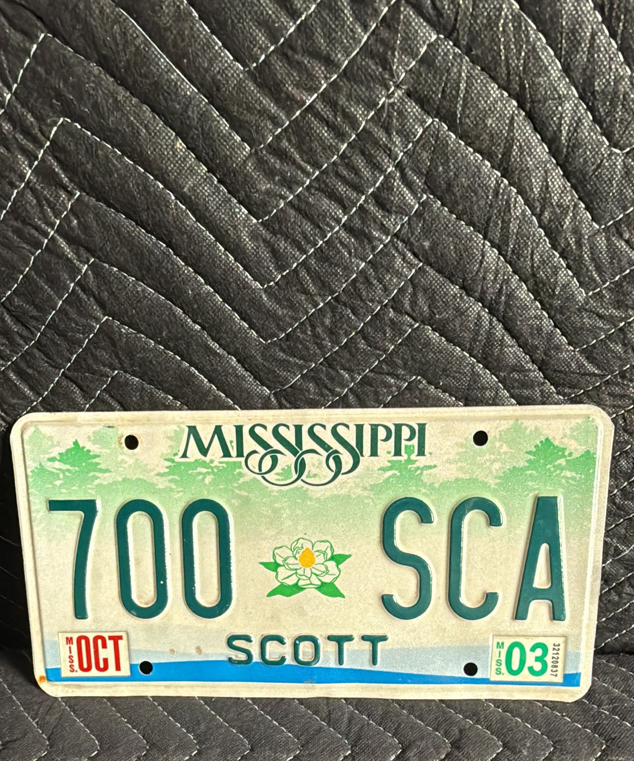 2003 Mississippi License Plate (Scott County)