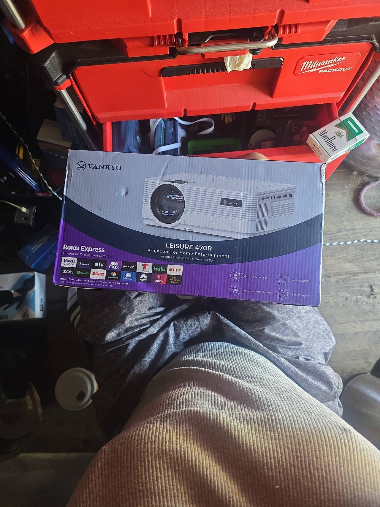 Vankyo Leisure 470R Projector with Roku Express