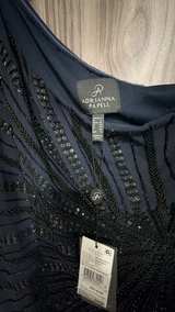 Adrianna Papell One-Shoulder Beaded Gown size 14 - Image 2