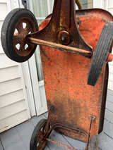 Vintage Radio Flyer Steel Wagon rare hub cutouts 70’s - Image 1