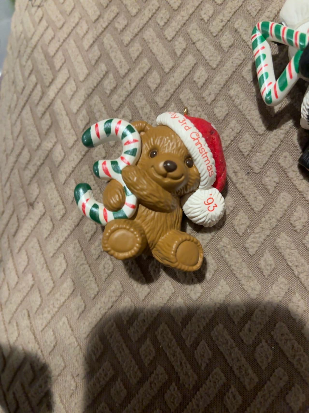 Hallmark My Third Christmas Teddy Bear Ornament