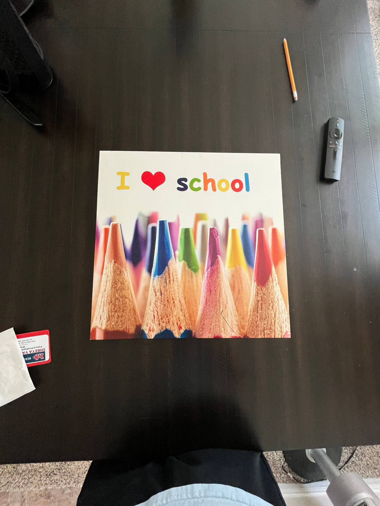 I Love School Poster