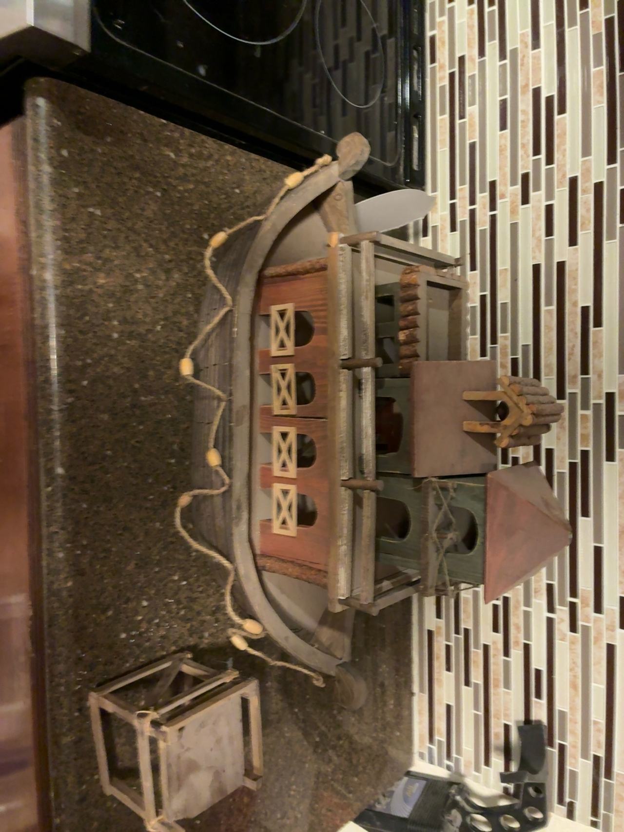 Sam's Club Large Wooden Noah's Ark Set with Resin Animals