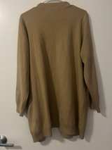 Vince Rib Placket Wool & Cashmere-Blend Cardigan Camel Tan - Image 5