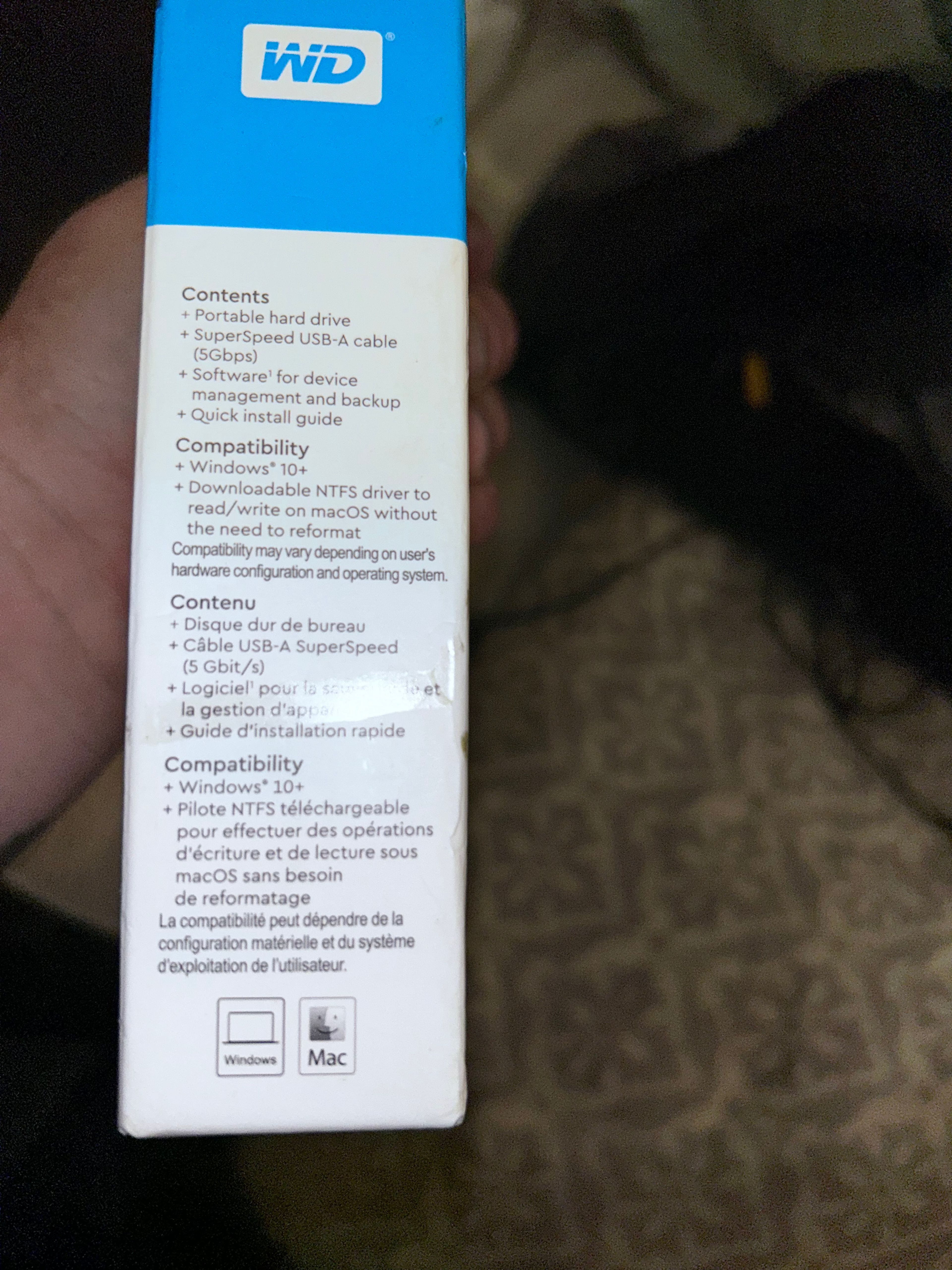 Western Digital WD Easystore Portable External Hard Drive Black 6TB - Image 3