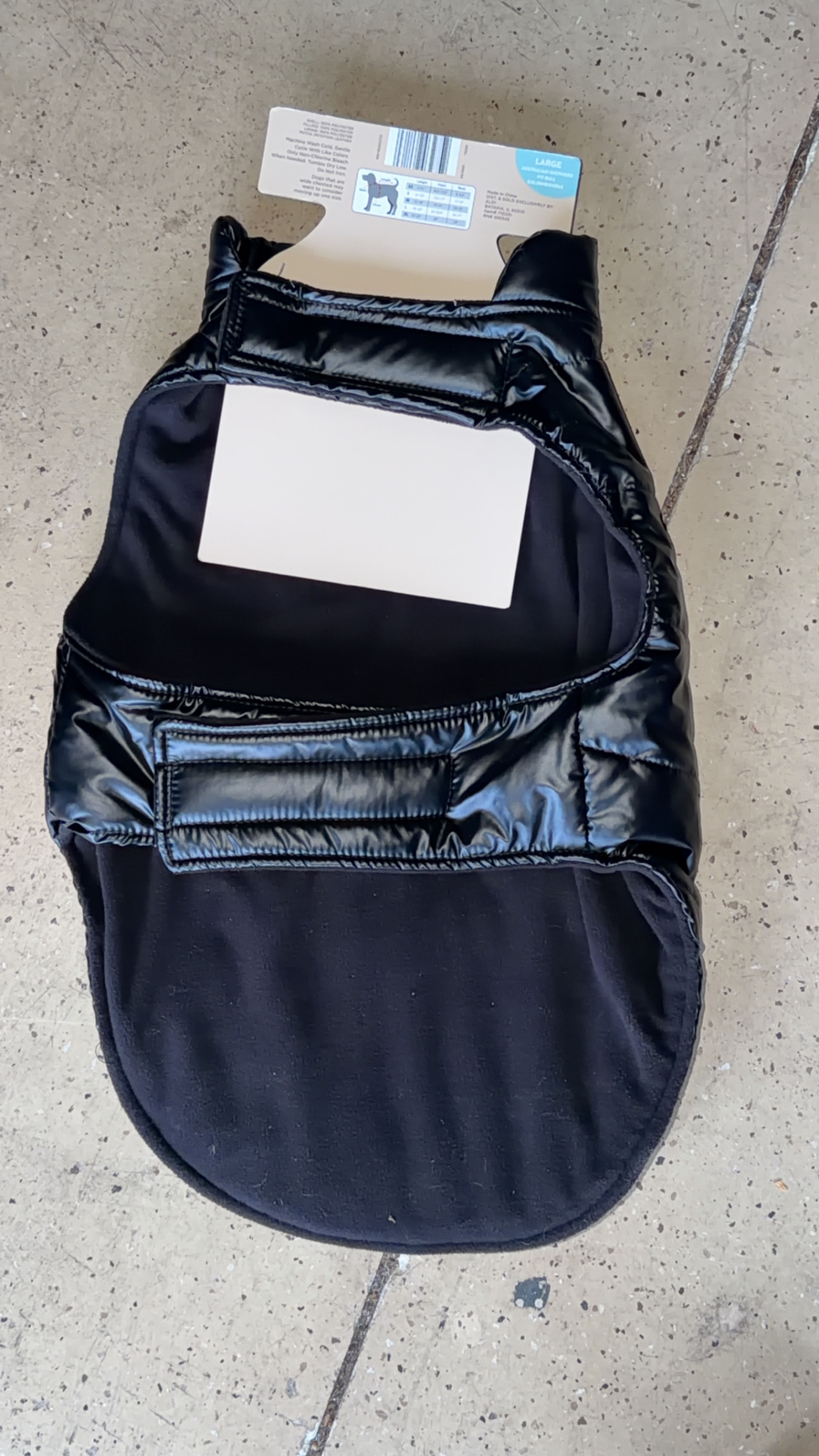 Metallic Pet Puffer Vest - Image 2