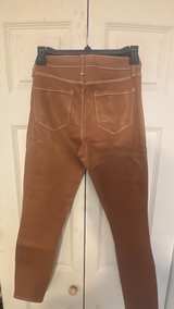 L'AGENCE Margot Coated Jeans with Contrast Stitching - Image 5
