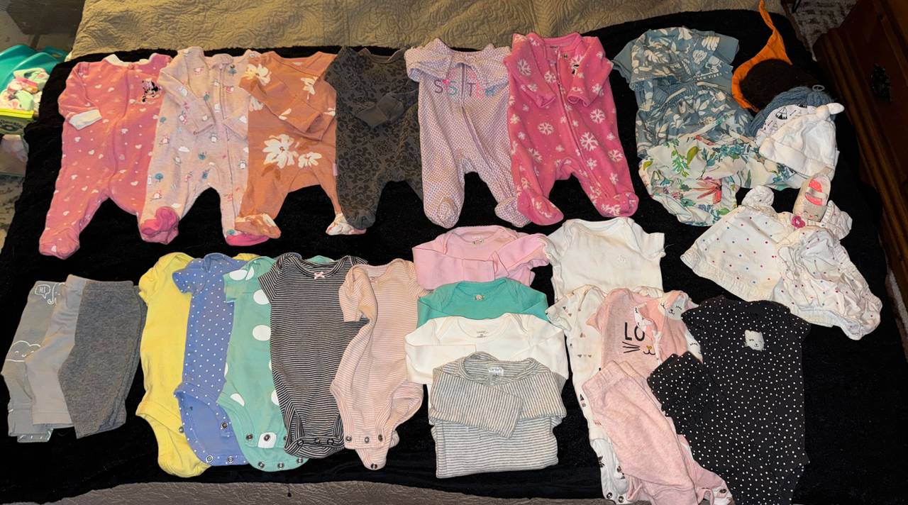 Newborn Baby Girl Clothing Lot