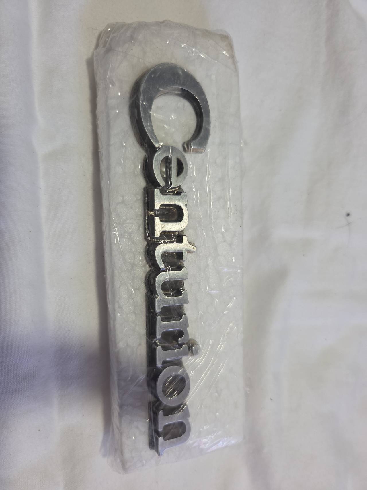 Centurion Chrome Script Emblem
