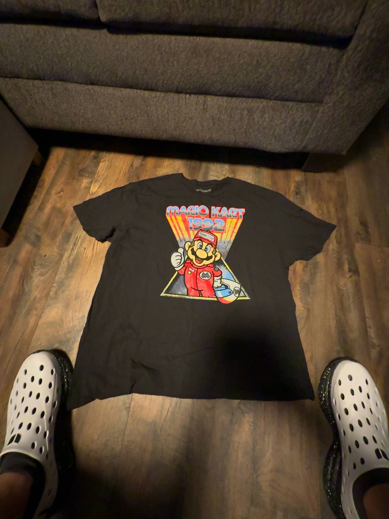 Nintendo Mario Kart 1992 Black Graphic T-Shirt