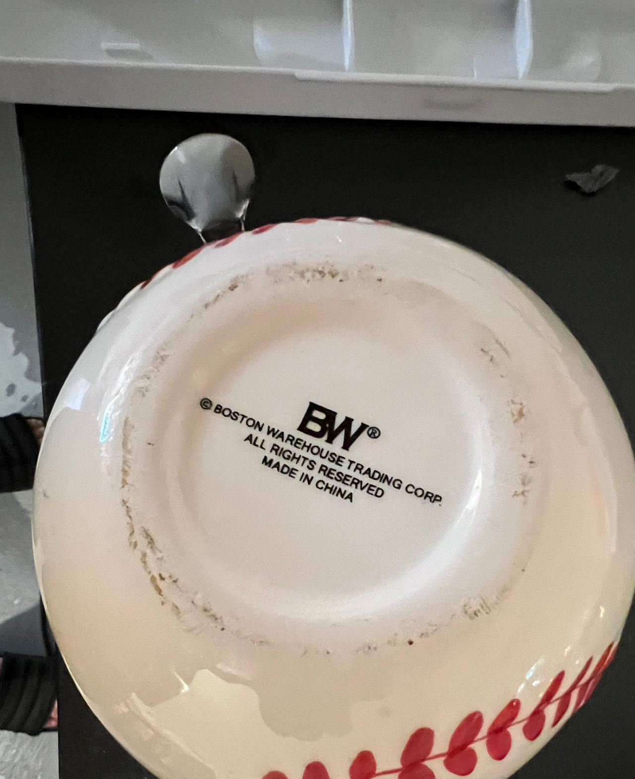 Boston Warehouse Baseball Ceramic Bowl