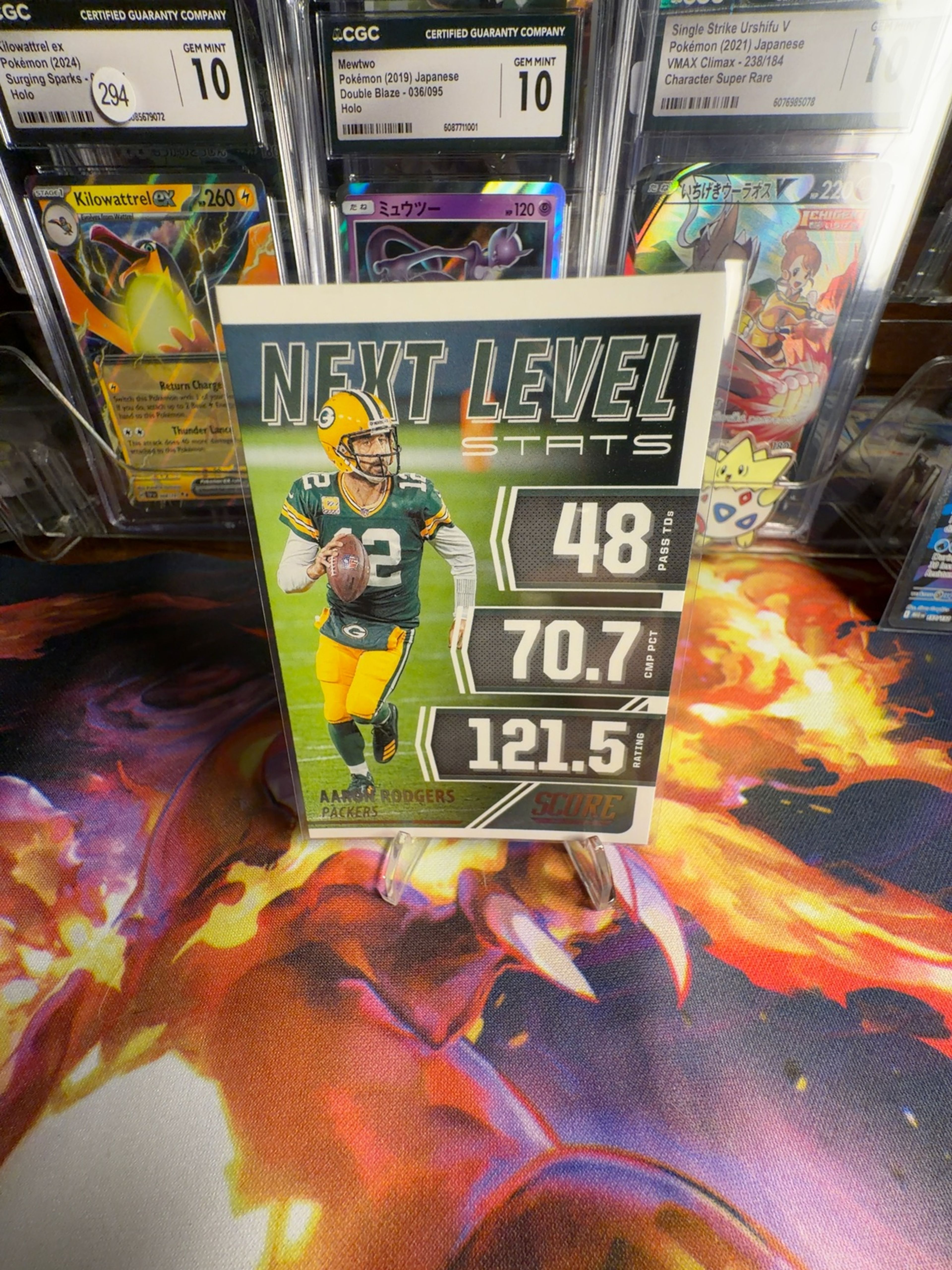 Panini Score Aaron Rodgers Next Level Stats #NL4