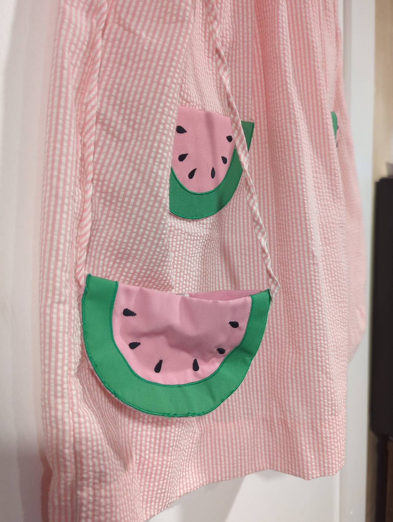 Watermelon Seersucker Dress