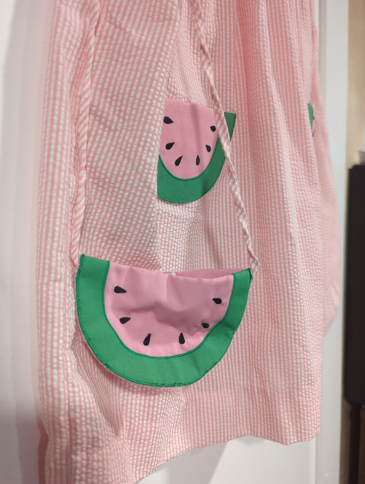 Watermelon Seersucker Dress