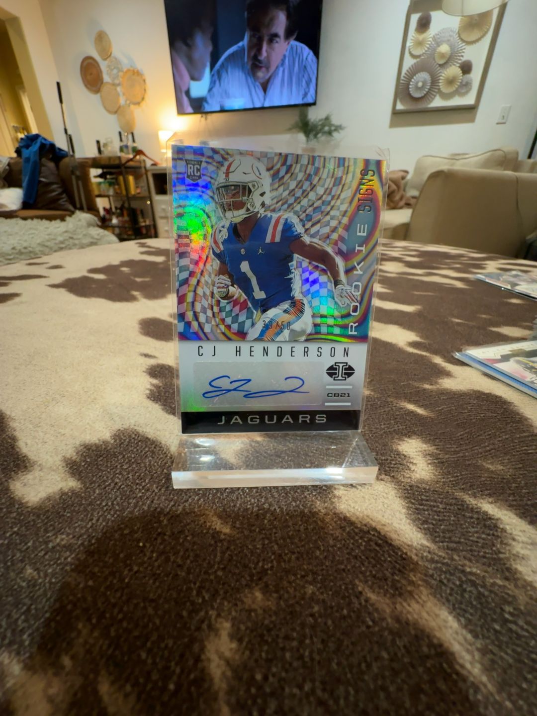 Panini CJ Henderson 2020 Rookie Auto Card