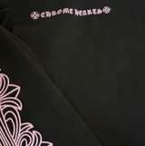 Chrome Hearts Matty Boy Pink Floral Long Sleeve T-Shirt Black - Image 4