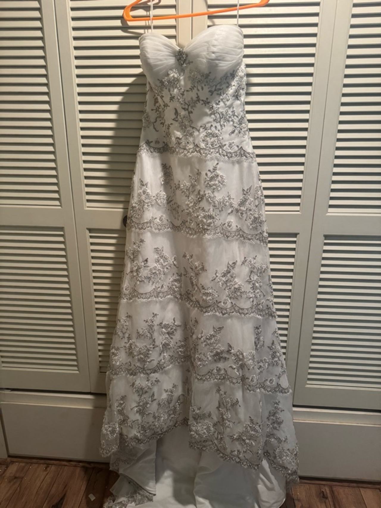 Custom Size 2-4 Bella Donna Ivory Strapless Beaded Mermaid Wedding Dress
