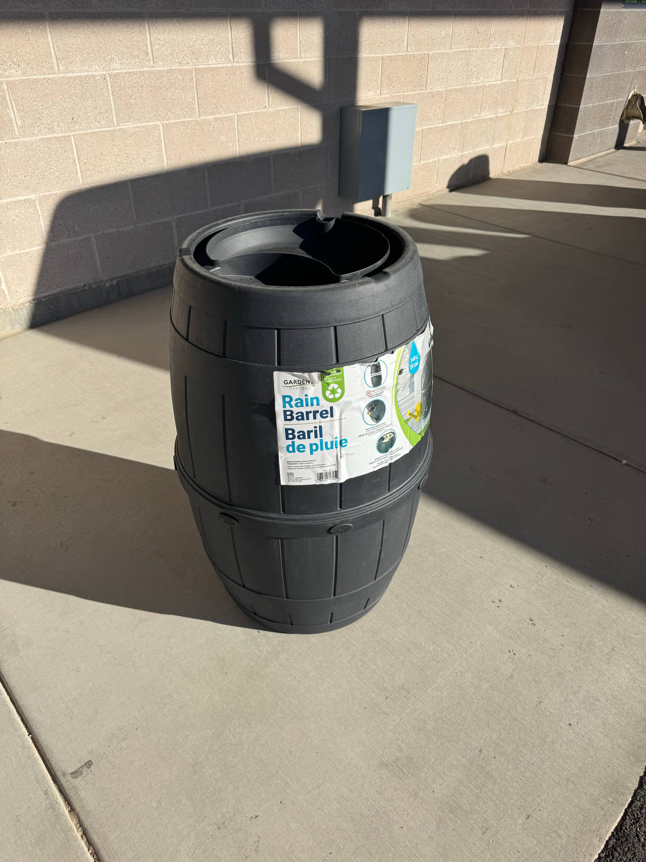 New Garden Treasures 50-Gallon Plastic Rain Barrel