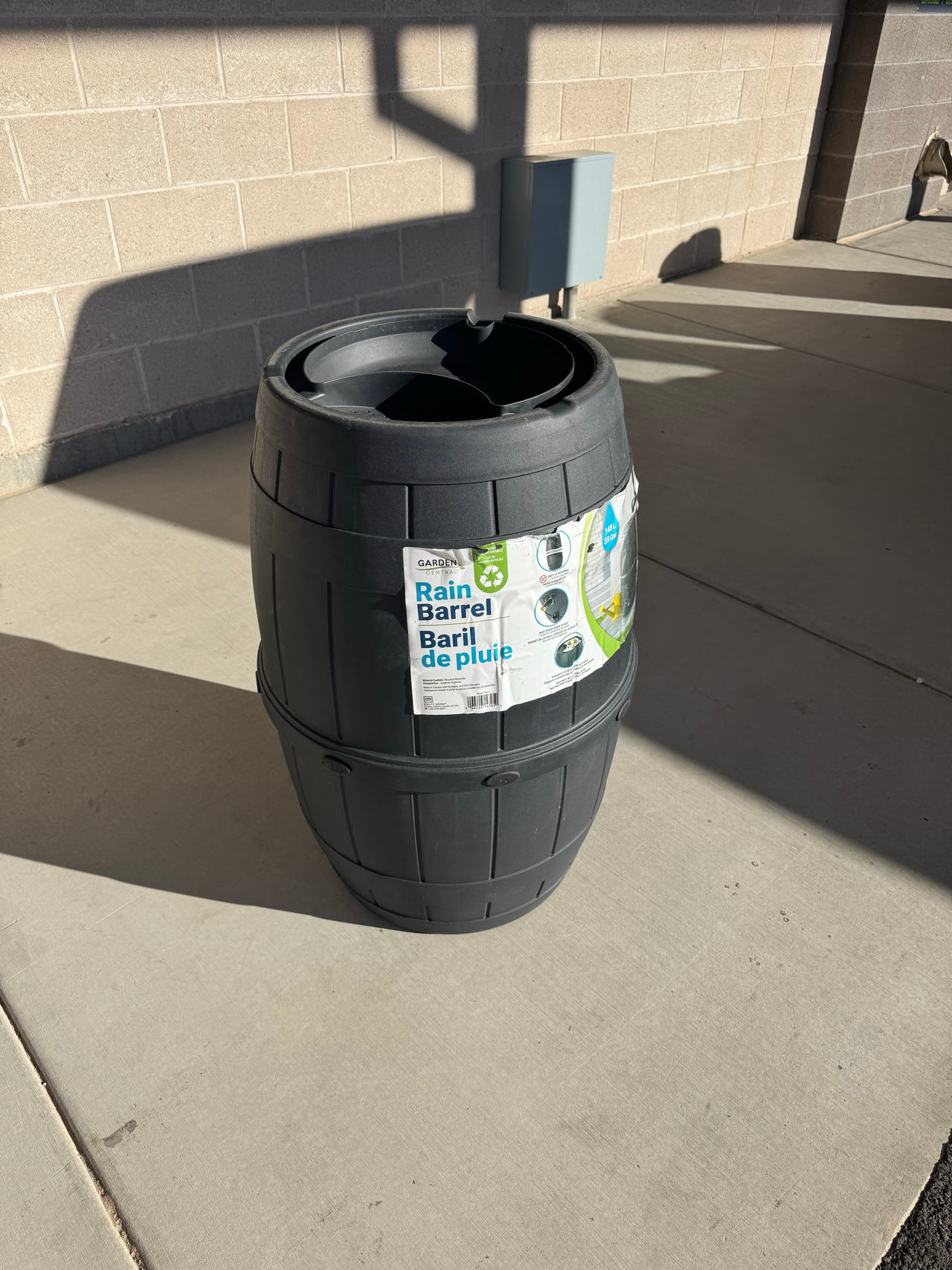New Garden Treasures 50-Gallon Plastic Rain Barrel
