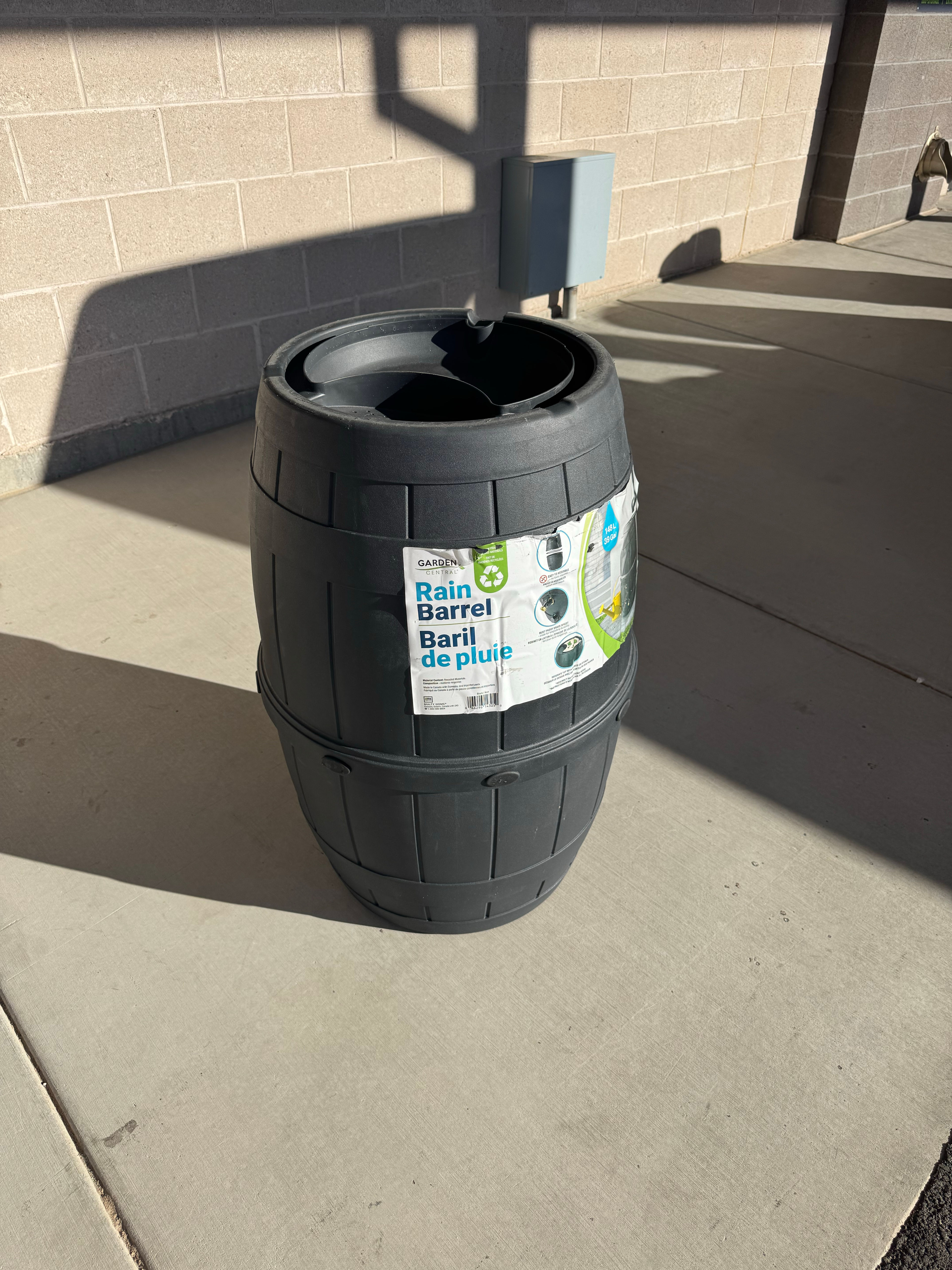 New Garden Treasures 50-Gallon Plastic Rain Barrel