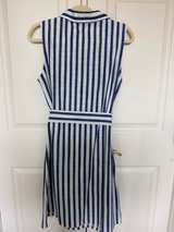 Kayce Hughes Striped Sleeveless Belted Dress size 6 - Image 6