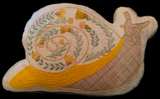 Embroidered Snail Shaped Throw Pillow - Image 2