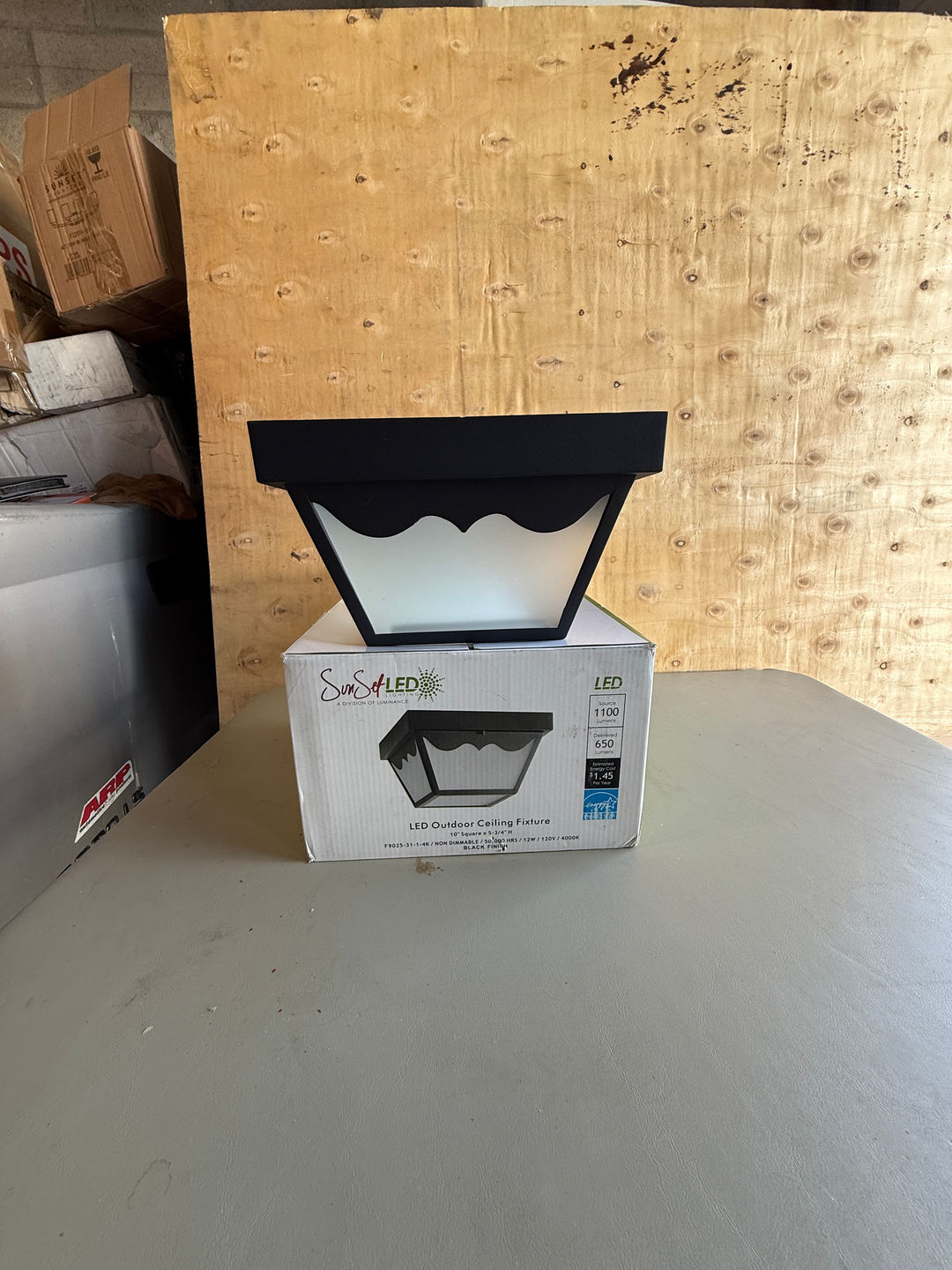 SunSet LED 10" Square Outdoor Ceiling Fixture