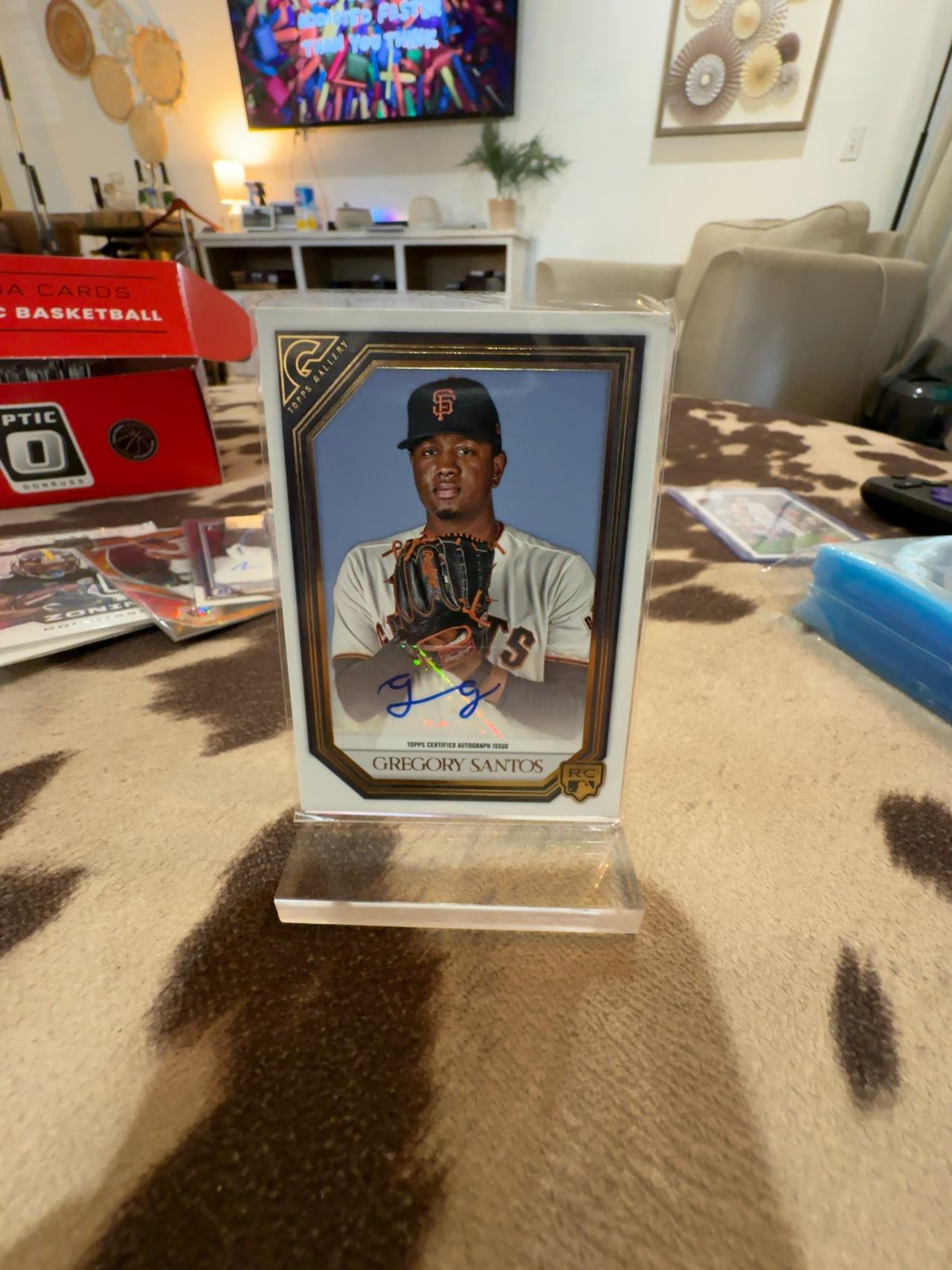 Topps Gallery 2021 Gregory Santos Rookie Autograph Card