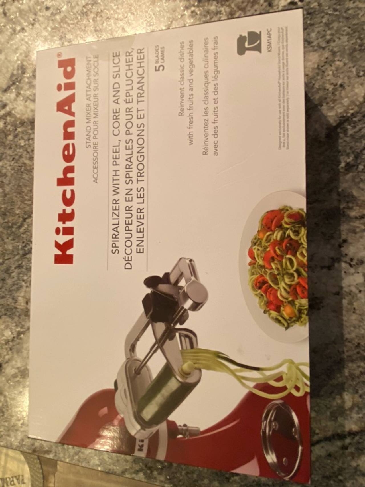KitchenAid Spiralizer Attachment Polished Aluminum
