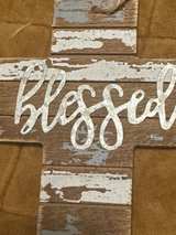 Wooden Blessed Cross 5-inch Ornament - Image 2