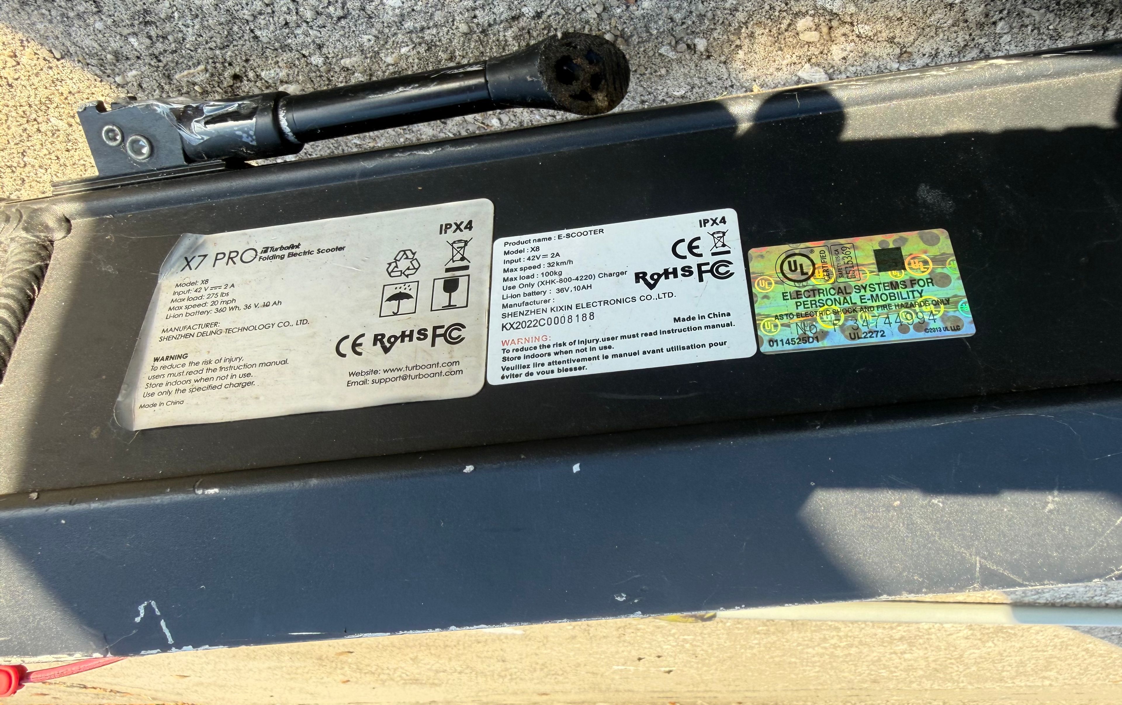 Electric Scooter TurboAnt X7 Pro & Skute Parts Repair - Image 6