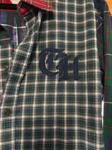 Tommy Hilfiger Patchwork Plaid Button Down Shirt Large - Image 5