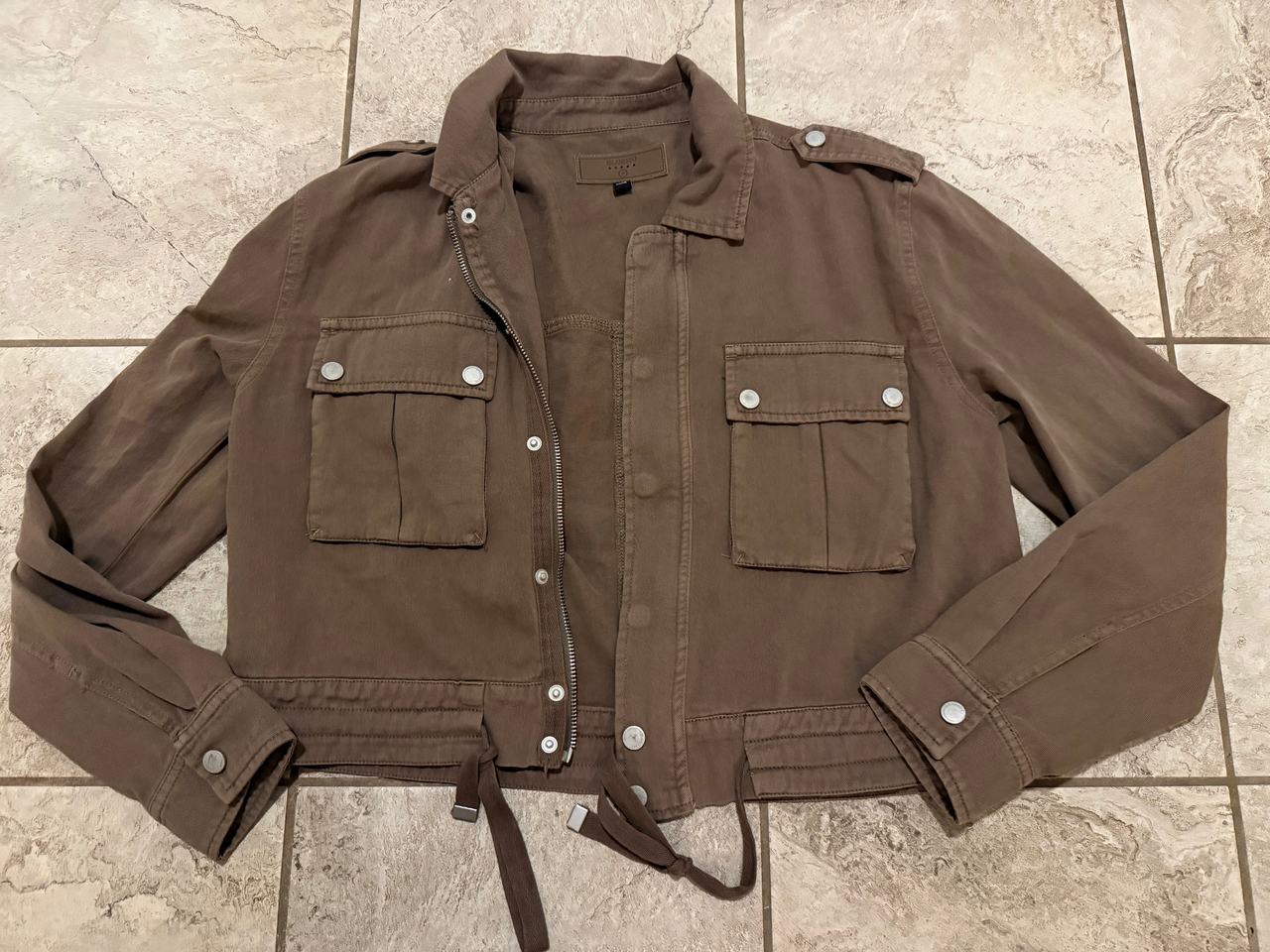Blank NYC Cropped Military Utility Jacket