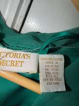 Victoria's Secret Gold Label Vintage Emerald Green Robe - Image 5