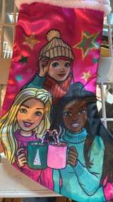 Barbie Pink Satin Christmas Stocking - Image 3