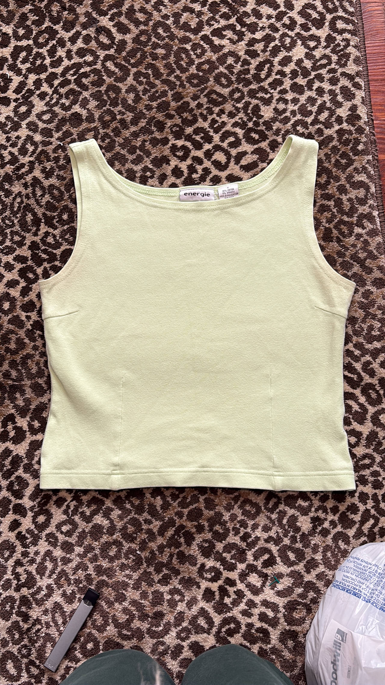 Energie Sleeveless Ribbed Knit Tank Top