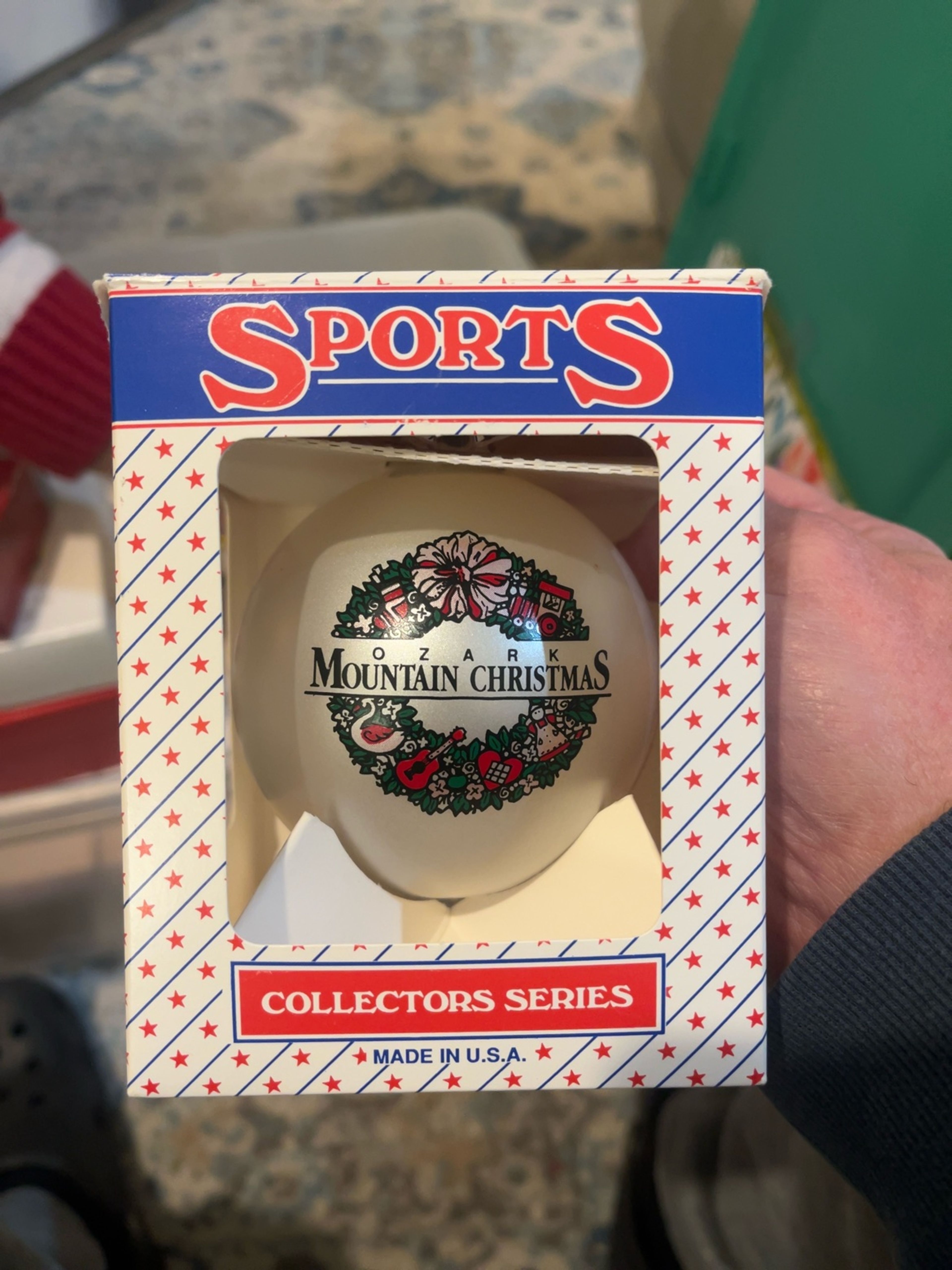 Hallmark "Love" Christmas Ornament 1982 Satin Ball