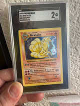 1999 Pokemon Base Set Shadowless Ninetales Holo #12 SGC 2 - Image 1