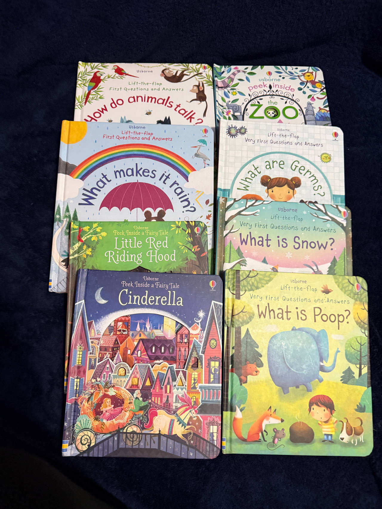 Usborne Lift-the-flap Children's Book Bundle