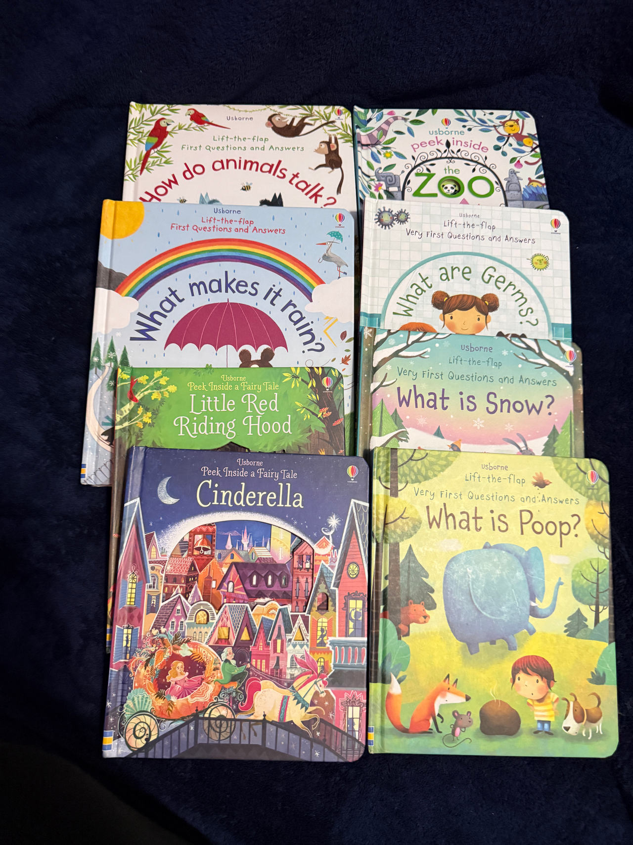 Usborne Lift-the-flap Children's Book Bundle