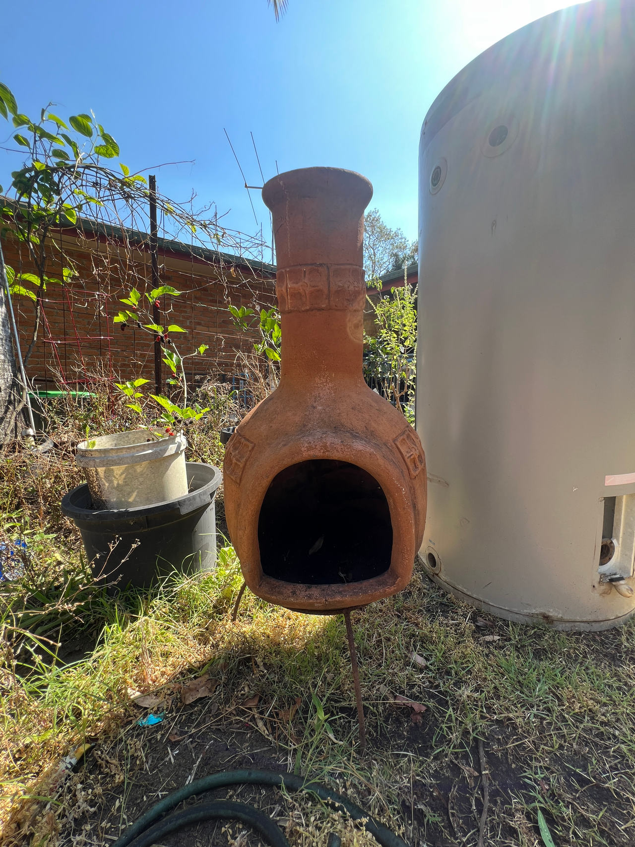 Clay Chiminea