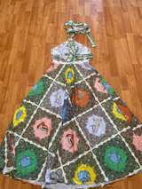 Women’s Boho Halter Maxi Dress Small | Trippy Fish Toucan Print Summer - Image 7